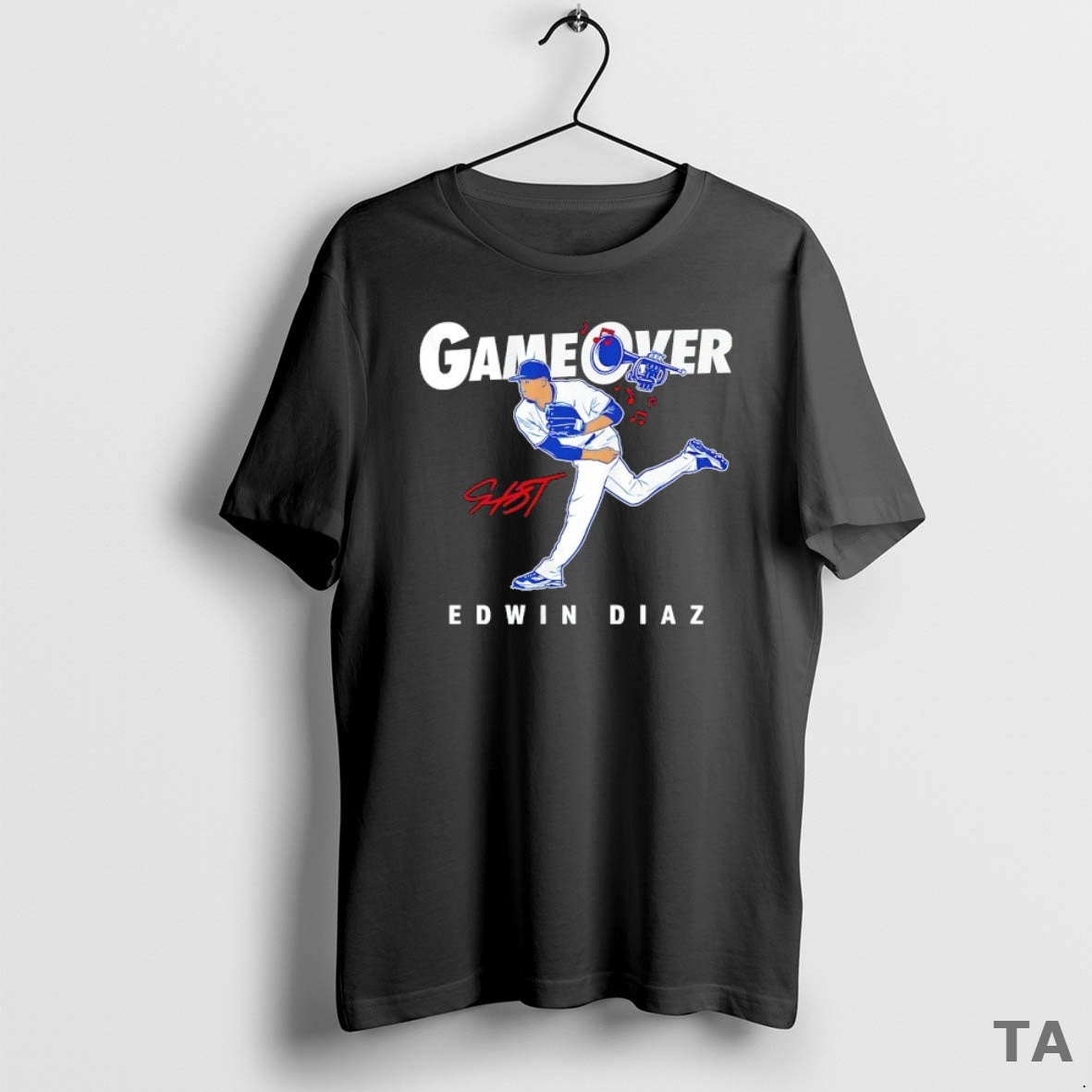 Top Game Over Edwin Diaz Los Angeles Dodgers Signature T Shirt Sweater Hoodie, Sweatshirt | InkRitualCo.com