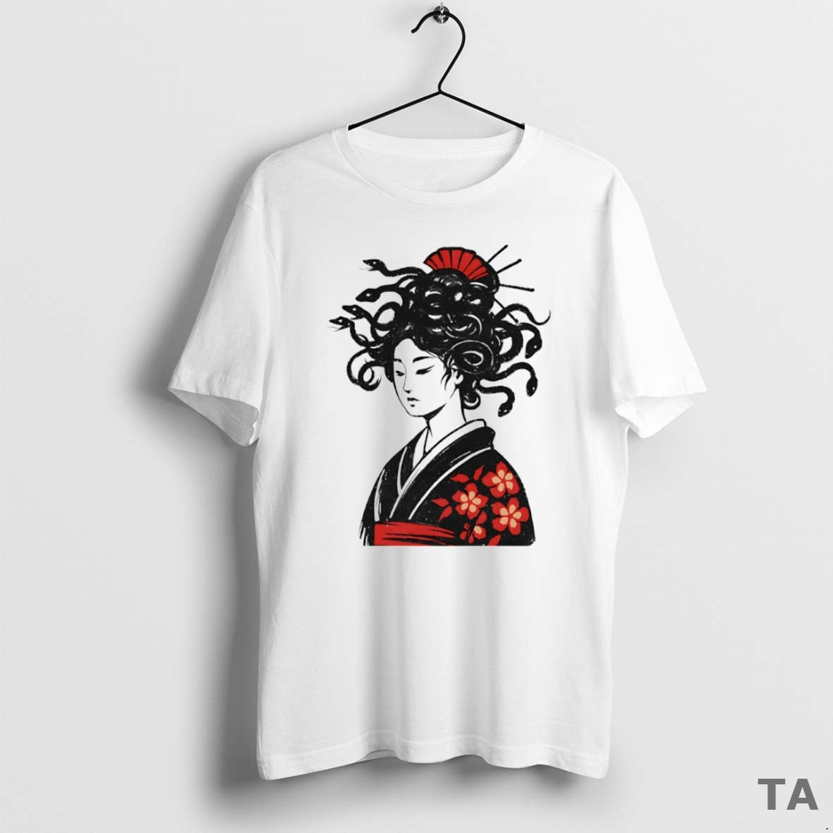 Top Geisha Mith Snake Hair Circle T Shirt Sweater Hoodie, Sweatshirt | InkRitualCo.com