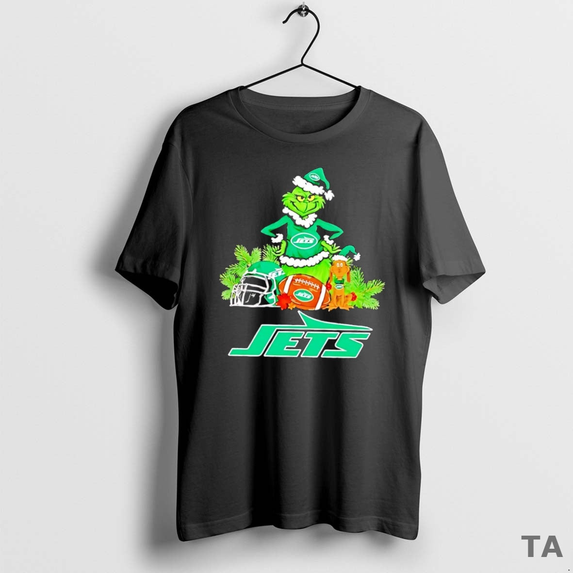 Top Grinch And Max Dog New York Jets Football Merry Christmas T Shirt Sweater Hoodie, Sweatshirt | InkRitualCo.com