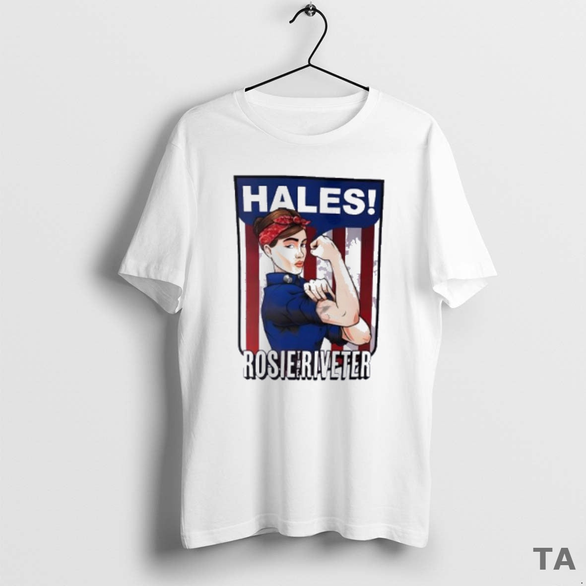 Top Hales Rosie The Riveter Strong Girl Posing Muscle T Shirt Sweater Hoodie, Sweatshirt | InkRitualCo.com