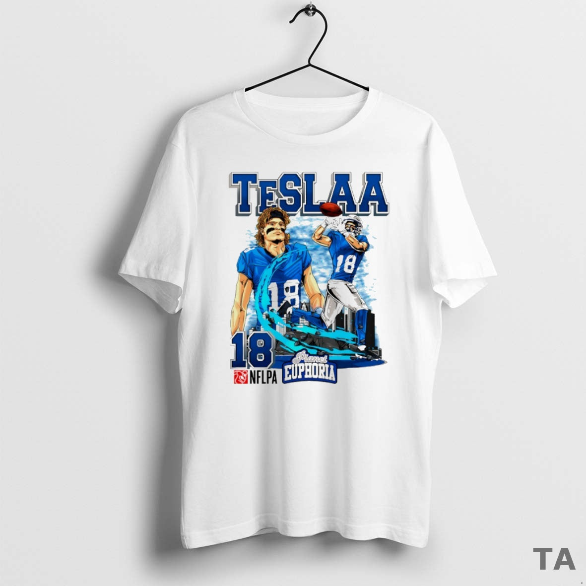 Top Isaac Teslaa 18 Detroit Lions Football Comic Circle T Shirt Sweater Hoodie, Sweatshirt | InkRitualCo.com