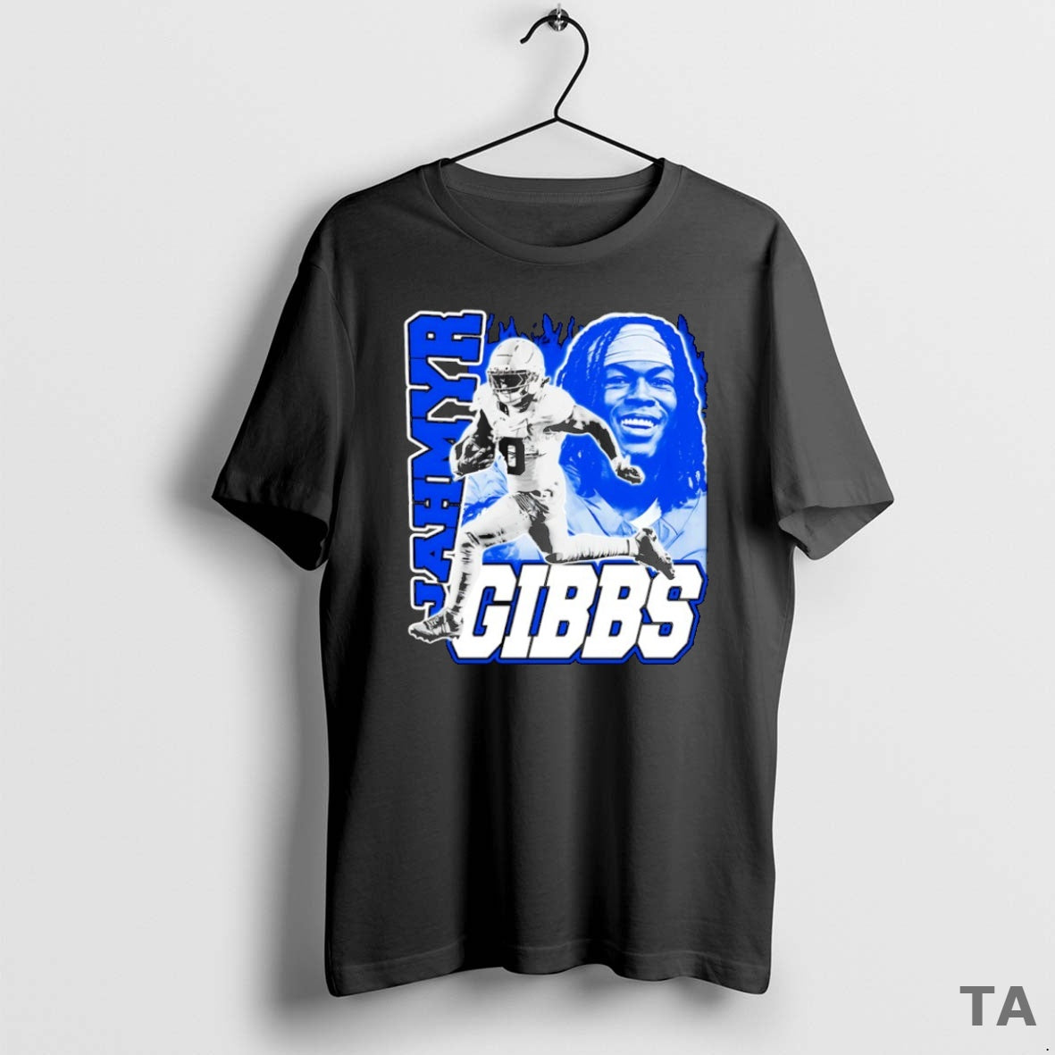 Top Jahmyr Gibbs Detroit Lions Football Graphic T Shirt Sweater Hoodie, Sweatshirt | InkRitualCo.com