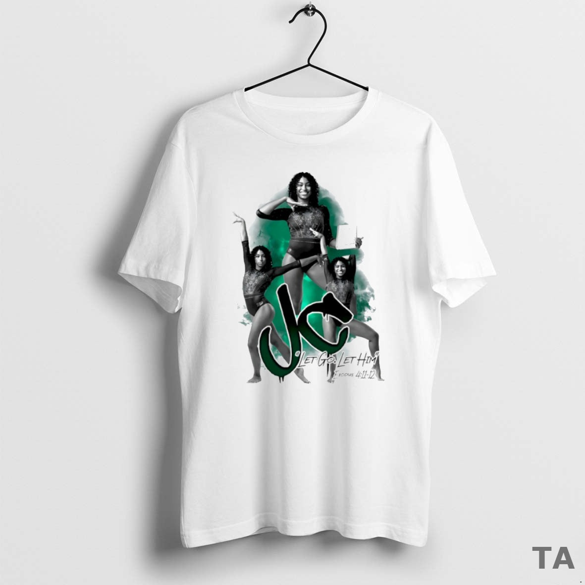 Top Jazlynn Chism Let Go Let Him Graphic Circle T Shirt Sweater Hoodie, Sweatshirt | InkRitualCo.com