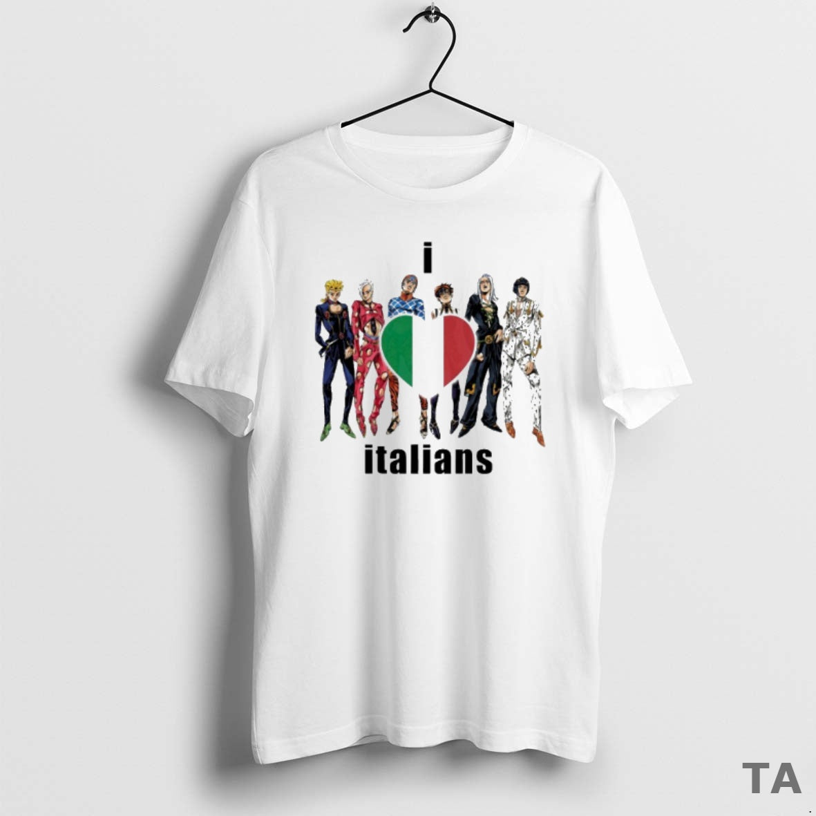 Top Jojos Bizarre Adventure I Love Italians T Shirt Sweater Hoodie, Sweatshirt | InkRitualCo.com