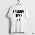 Top Lennon Lives On Circle T Shirt Sweater Hoodie, Sweatshirt | InkRitualCo.com