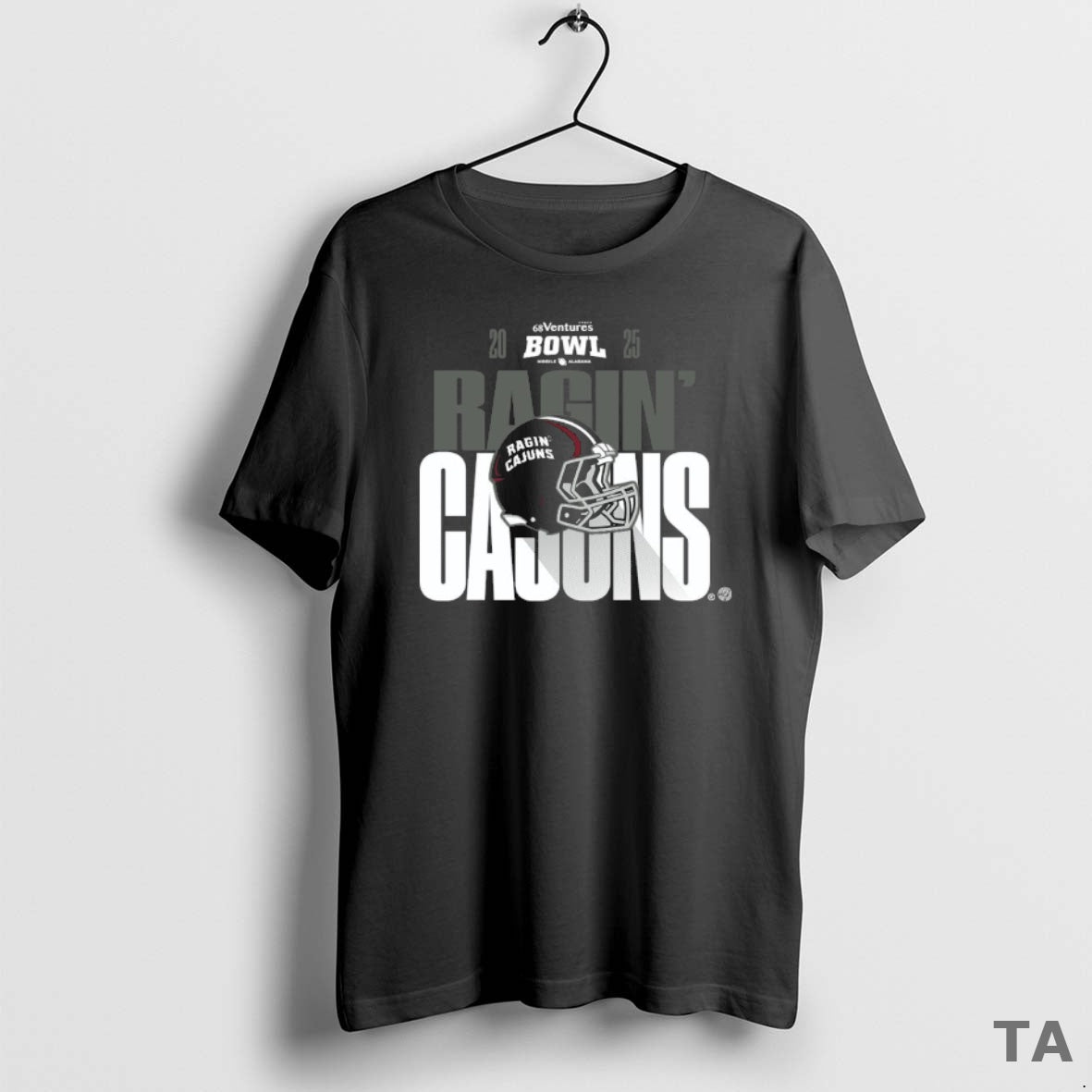 Top Louisiana Ragin Cajuns 2025 68 Ventures Bowl Helmet Bound T Shirt Sweater Hoodie, Sweatshirt | InkRitualCo.com