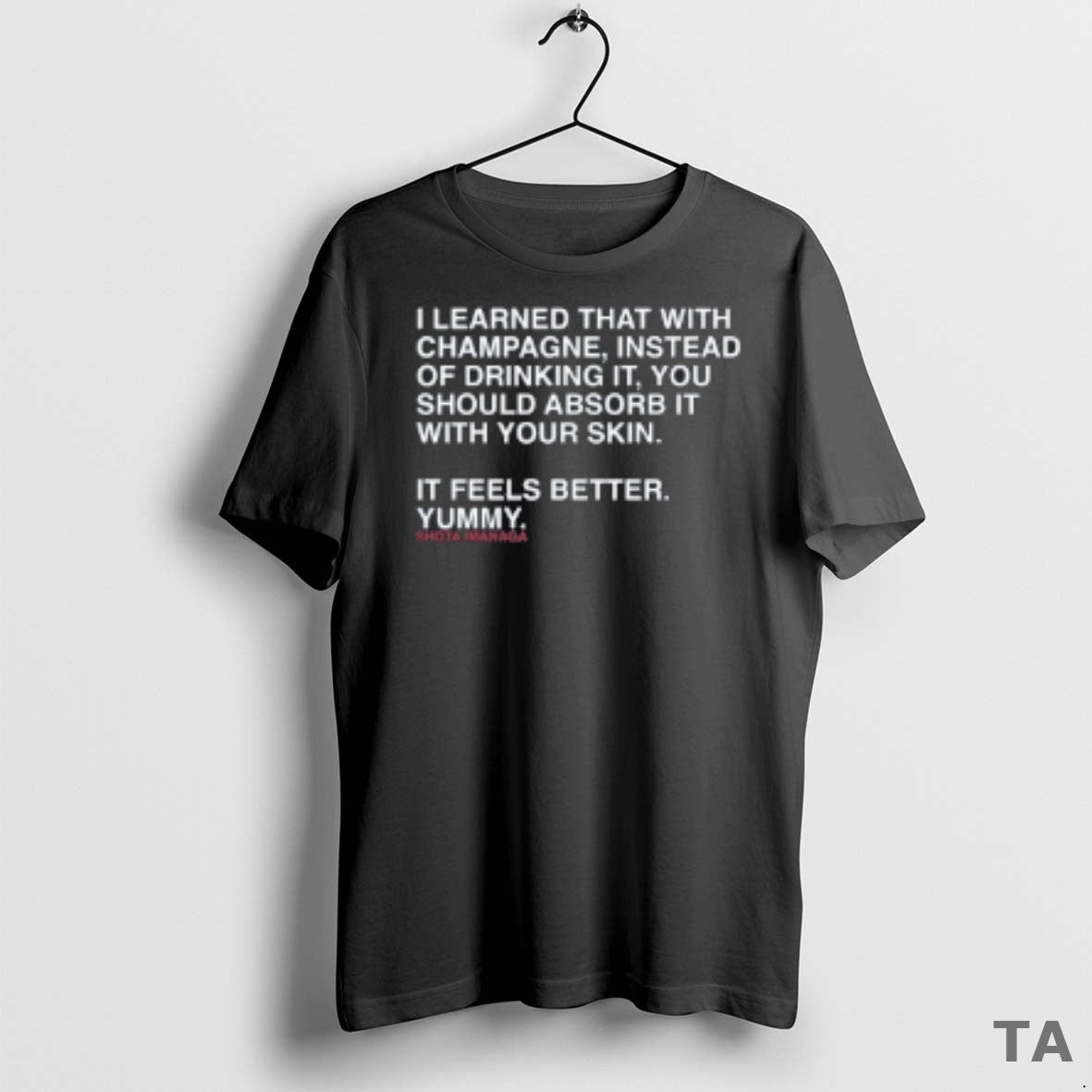 Top Mlb Chicago Cubs Shota Imanaga I Learned That With Champagne Instead Of Drinking It T-Shirts, Hoodie, Sweatshirt