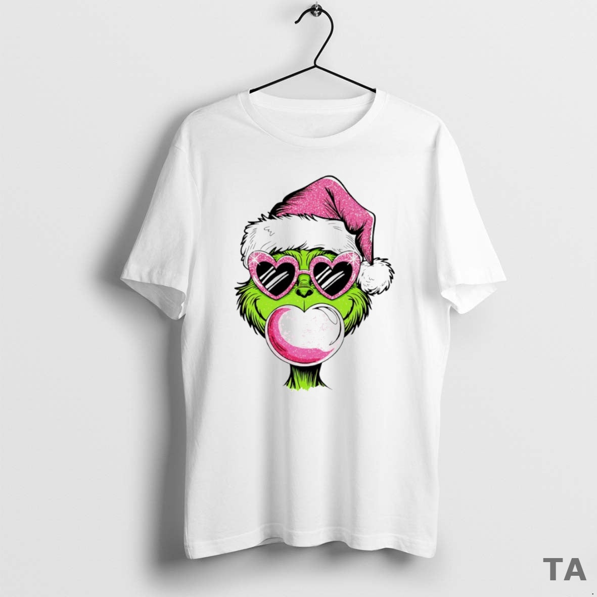 Top Merry Christmas Grinch Bubble Gum Circle T Shirt Sweater Hoodie, Sweatshirt | InkRitualCo.com