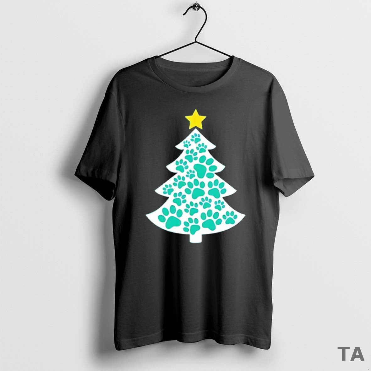 Top Merry Christmas Tree Paws T Shirt Sweater Hoodie, Sweatshirt | InkRitualCo.com
