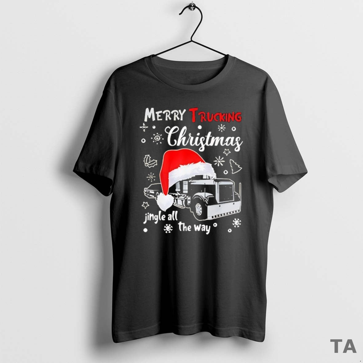 Top Merry Trucking Christmas Jingle Al The Way T Shirt Sweater Hoodie, Sweatshirt | InkRitualCo.com