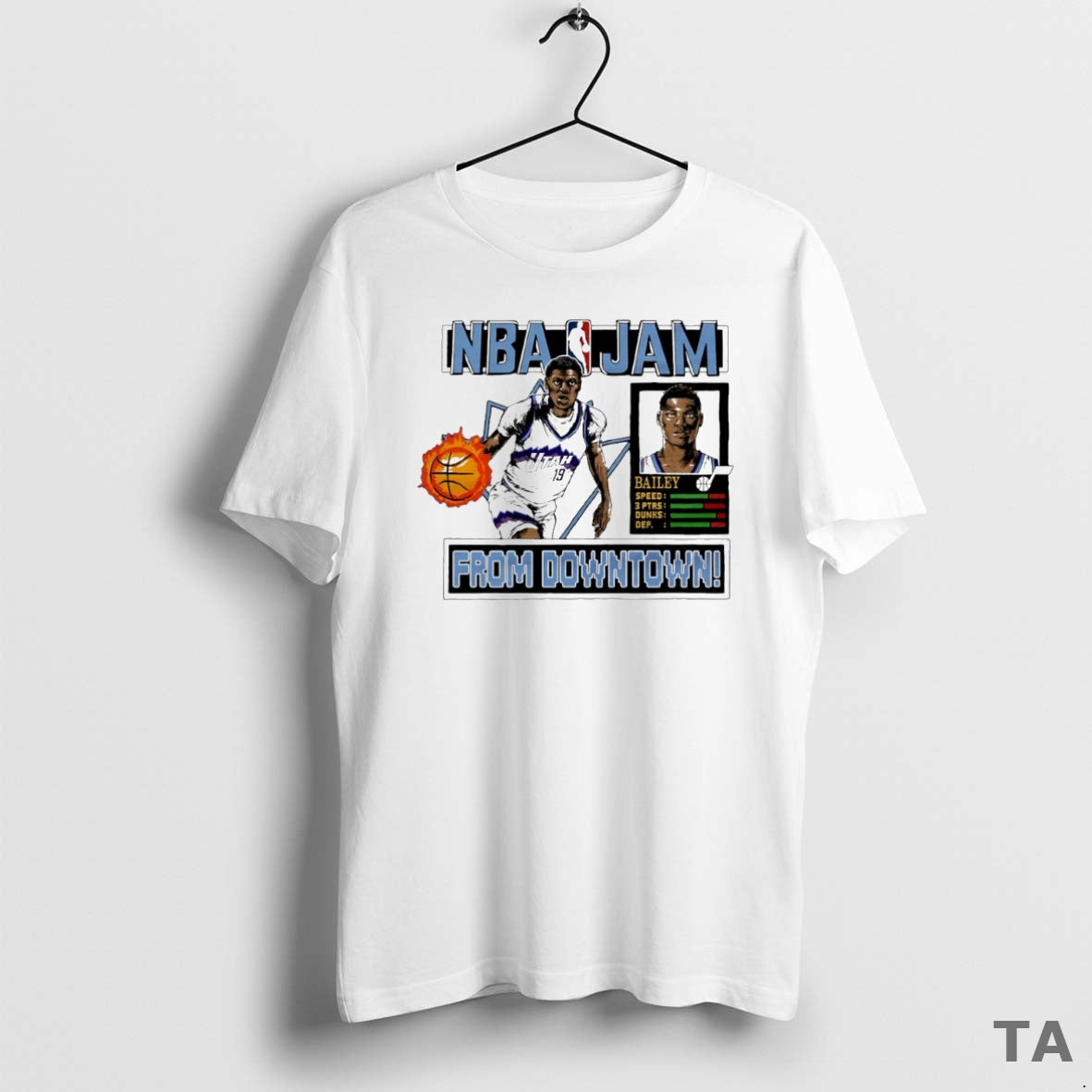 Top Nba Jam Utah Jazz Ace Bailey From Downtown Circle T Shirt Sweater Hoodie, Sweatshirt | InkRitualCo.com