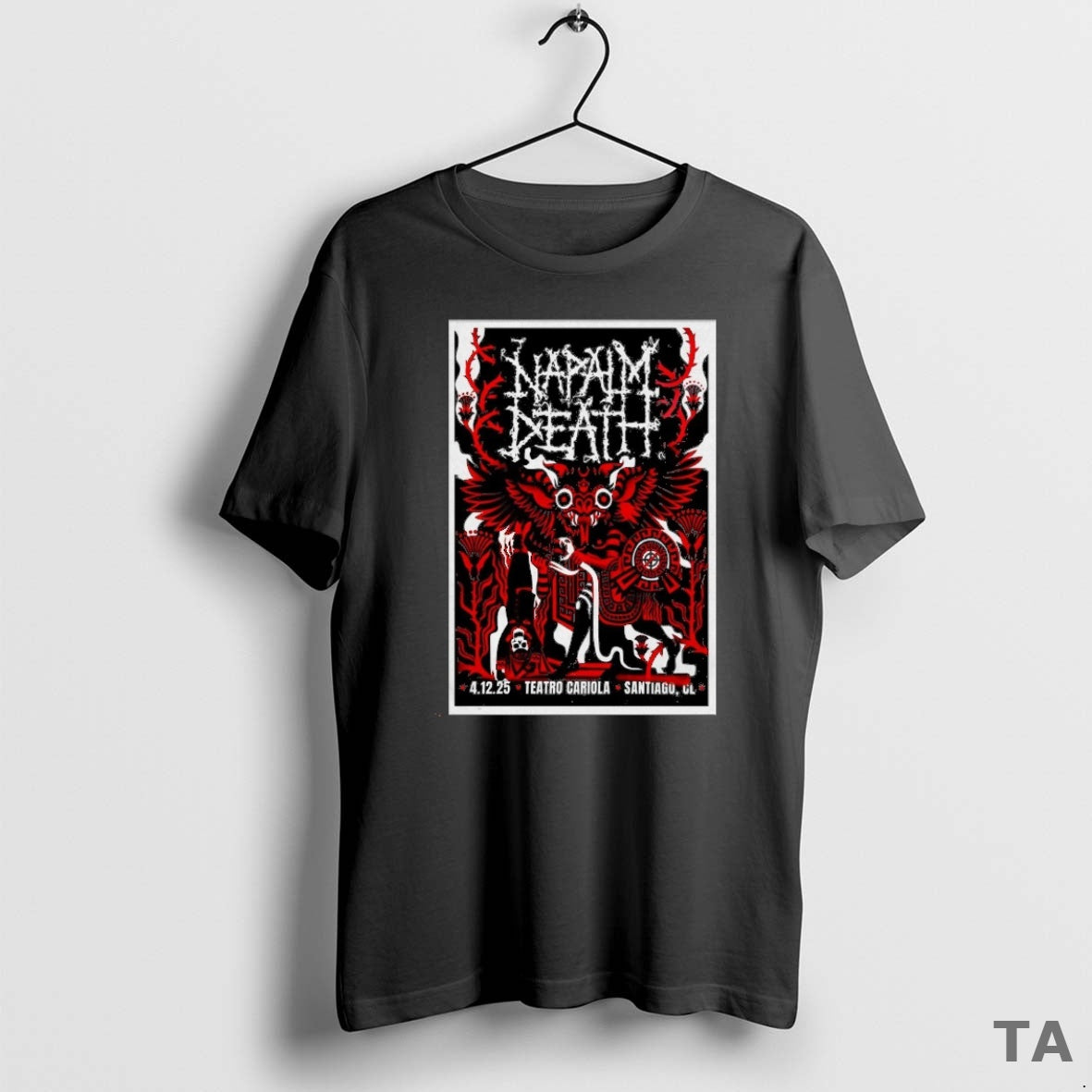 Top Napalm Death Teatro Cariola On December 4 2025 In Santiago Chile T Shirt Sweater Hoodie, Sweatshirt | InkRitualCo.com