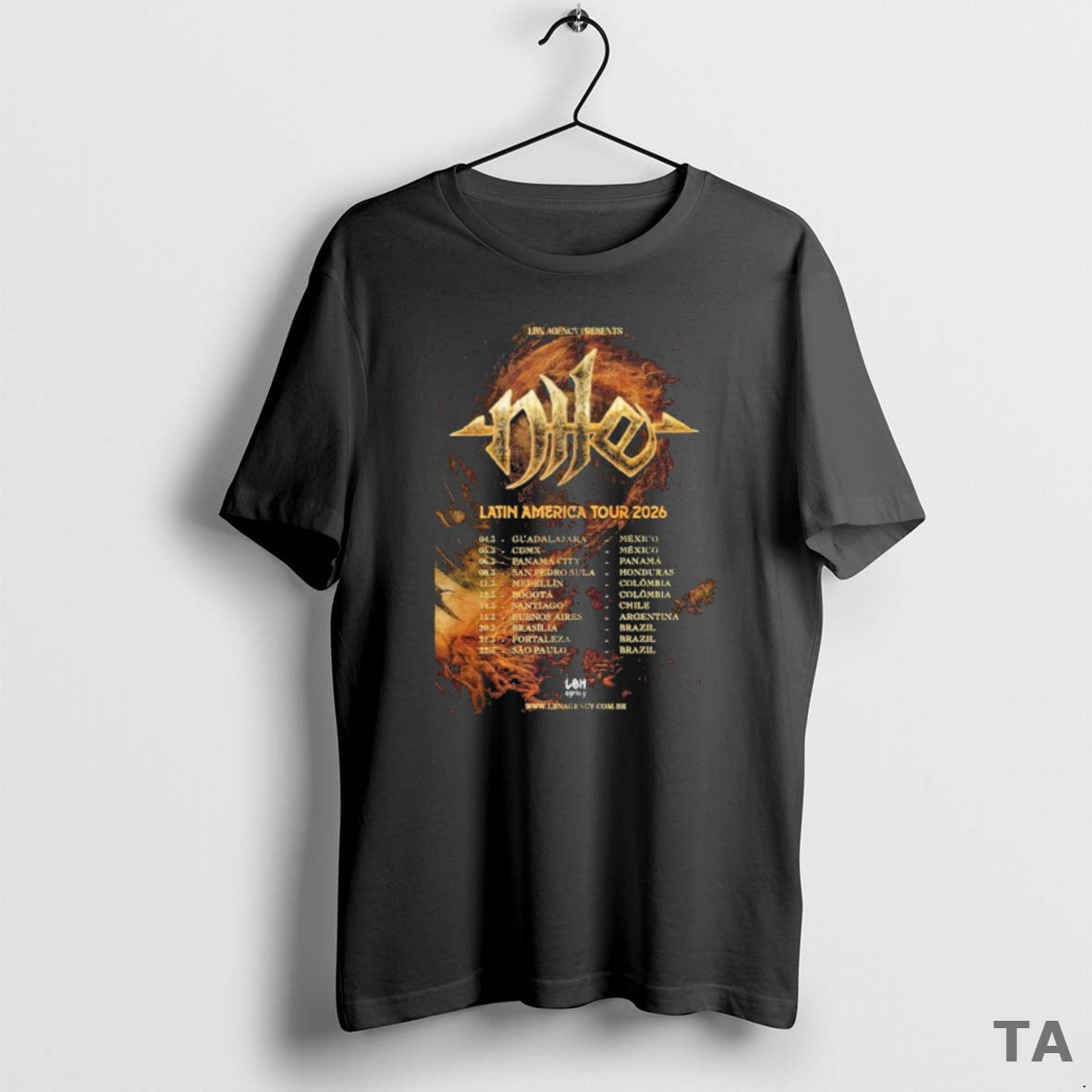 Top Nile Latin America Tour 2026 Dates T Shirt Sweater Hoodie, Sweatshirt | InkRitualCo.com