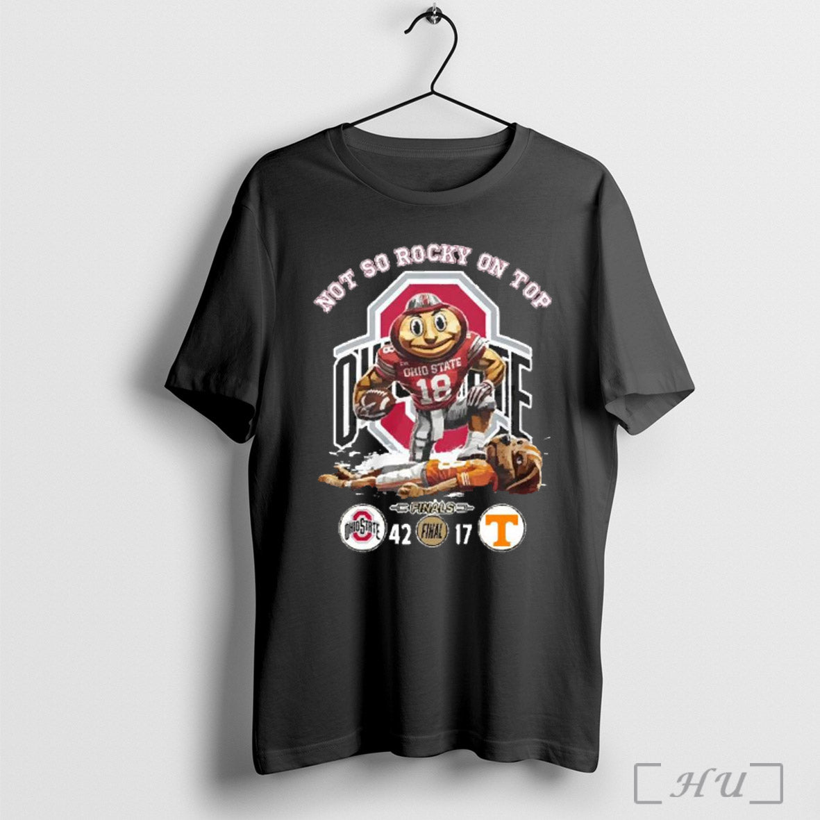 Top Not So Rocky On Top Ohio State Final 42 17 Volunteers Mascot 2025 T-Shirts, Hoodie, Sweatshirt | InkRitualCo.com