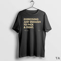 Top Not For Pussies Fraved Exercising Just Enough To Fuck And Fight T Shirt Sweater Hoodie, Sweatshirt | InkRitualCo.com