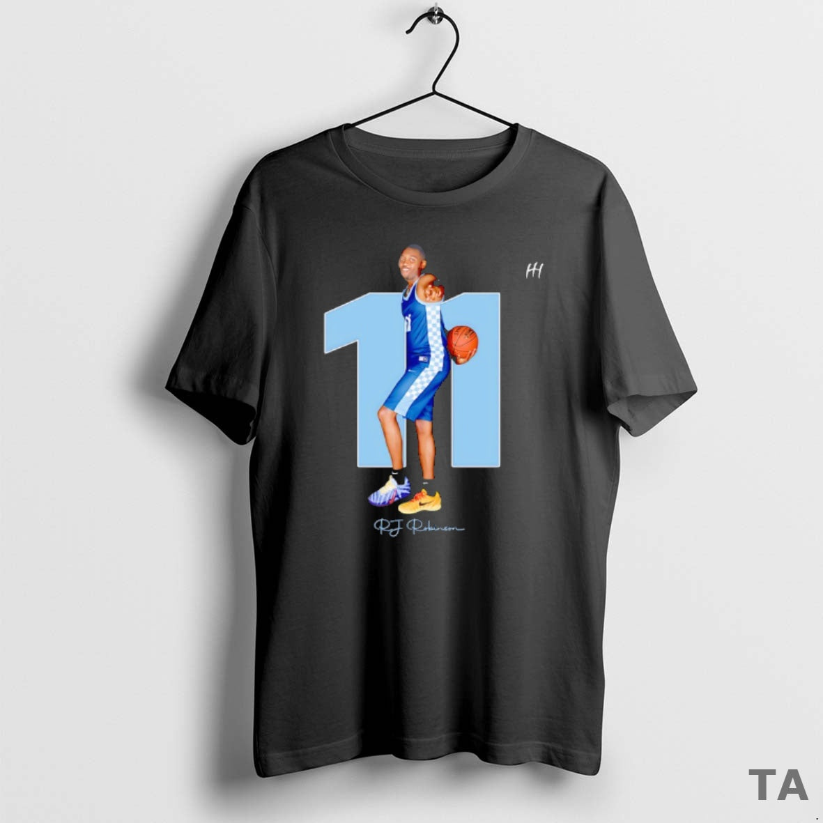 Top Rj Robinson 11 Blue Mountain Toppersl Basketball Signature T Shirt Sweater Hoodie, Sweatshirt | InkRitualCo.com