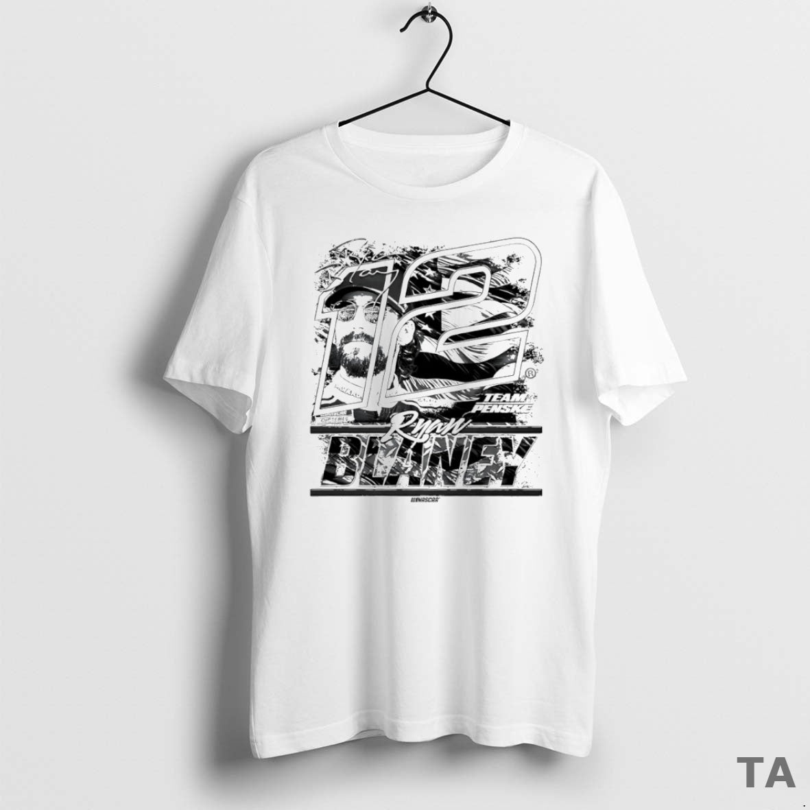 Top Ryan Blaney 12 Team Penske Nascar Cup Series Signature Circle T Shirt Sweater Hoodie, Sweatshirt | InkRitualCo.com
