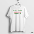 Top Santa Needs A Fcking Cigarette Circle T Shirt Sweater Hoodie, Sweatshirt | InkRitualCo.com