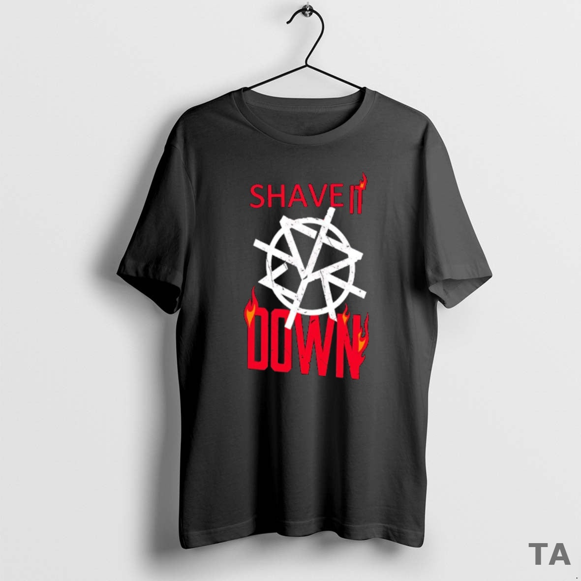 Top Shave It Down Blazing Text T Shirt Sweater Hoodie, Sweatshirt | InkRitualCo.com