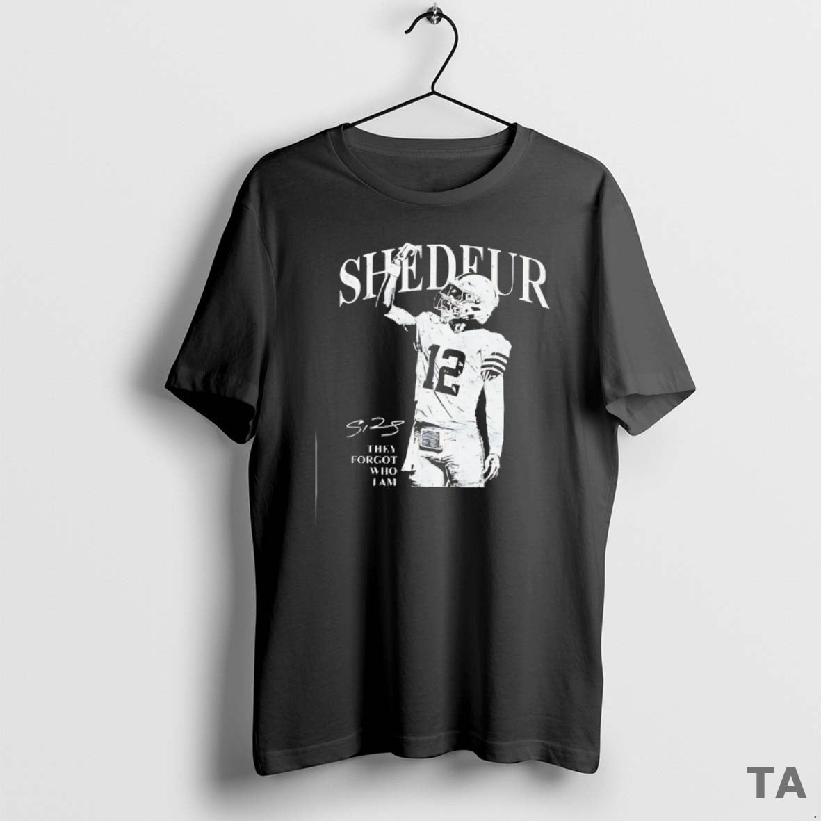 Top Shedeur Sanders 12 Cleveland Browns Football They Forgot Who I Am T Shirt Sweater Hoodie, Sweatshirt | InkRitualCo.com