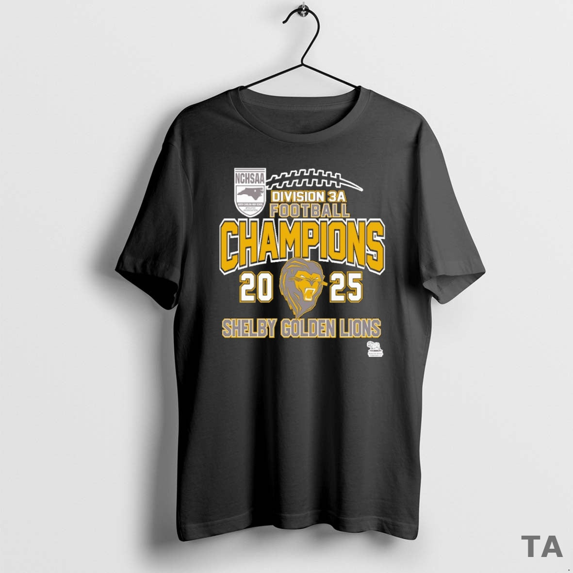 Top Shelby Golden Lions Nchsaa Division 3a Football Champions 2025 T Shirt Sweater Hoodie, Sweatshirt | InkRitualCo.com