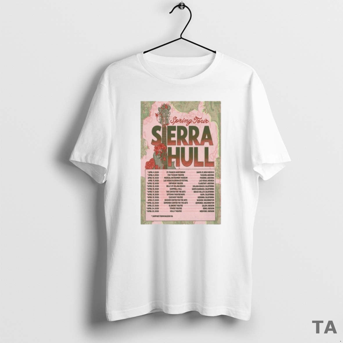 Top Sierra Hull 2026 Spring Tour T Shirt Sweater Hoodie, Sweatshirt | InkRitualCo.com