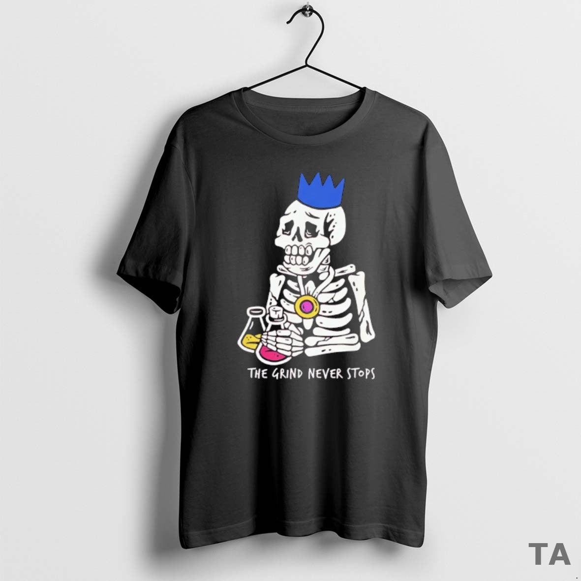 Top Skeleton Old School Runescape The Grind Never Stops T Shirt Sweater Hoodie, Sweatshirt | InkRitualCo.com
