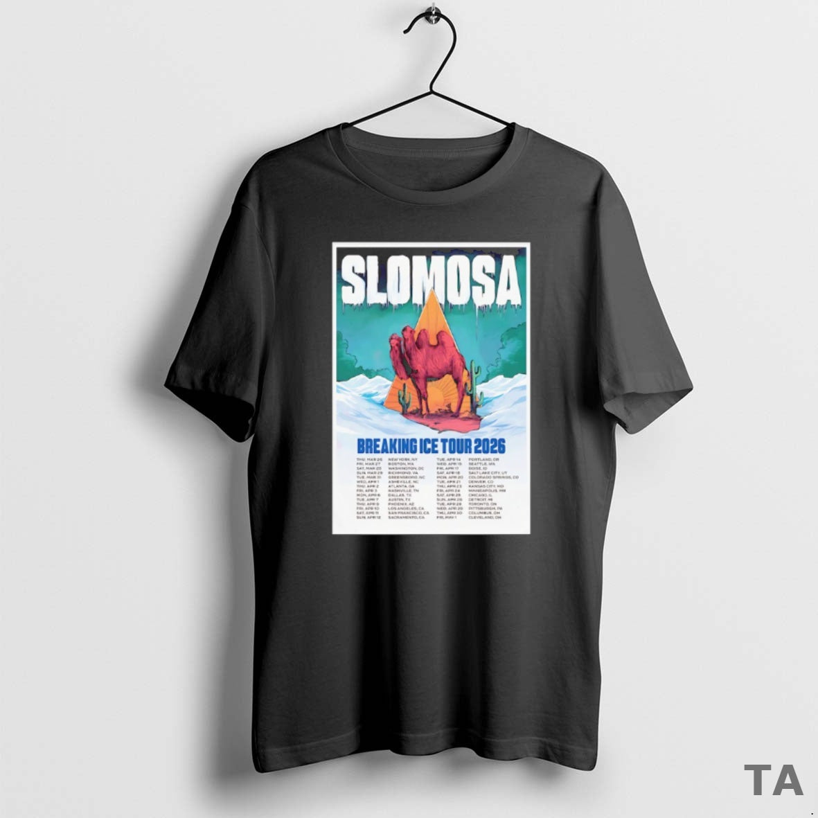 Top Slomosa Breaking Ice Tour 2026 T Shirt Sweater Hoodie, Sweatshirt | InkRitualCo.com