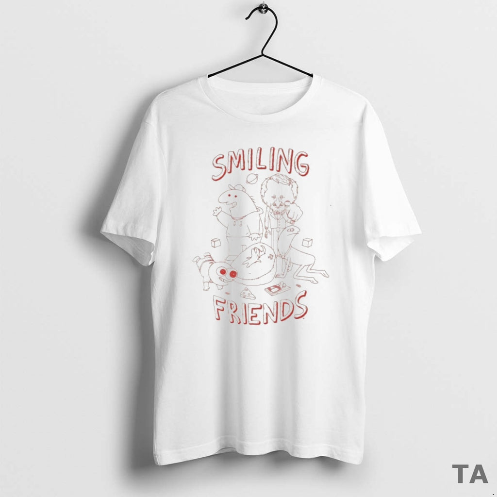 Top Smiling Friends Group Line T Shirt Sweater Hoodie, Sweatshirt | InkRitualCo.com