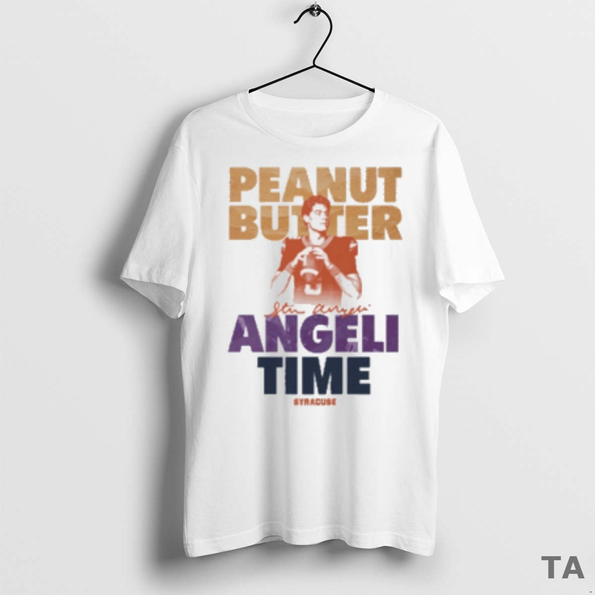Top Steve Angeli Peanut Butter Angeli Time Syracuse Orange Football Ncaa 2025 Fan Gear T-Shirts, Hoodie, Sweatshirt