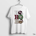 Top Texas A And M Aggies Ho Ho Ho Christmas Helmet Circle T Shirt Sweater Hoodie, Sweatshirt | InkRitualCo.com
