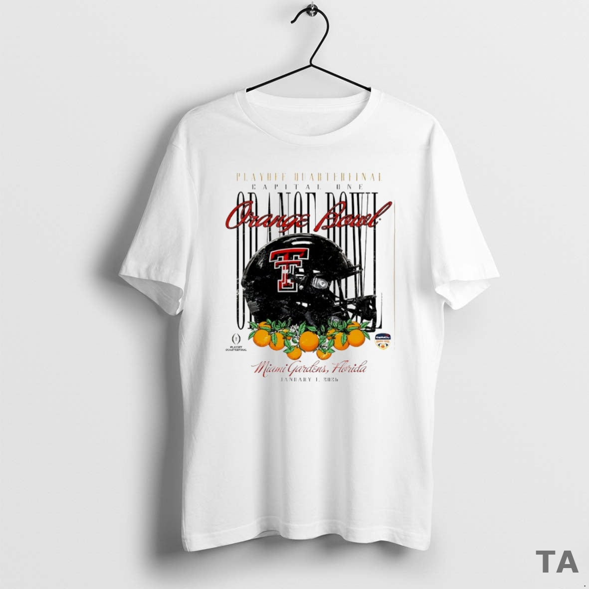 Top Texas Tech Red Raiders 2026 Orange Bowl Helmet Circle T Shirt Sweater Hoodie, Sweatshirt | InkRitualCo.com