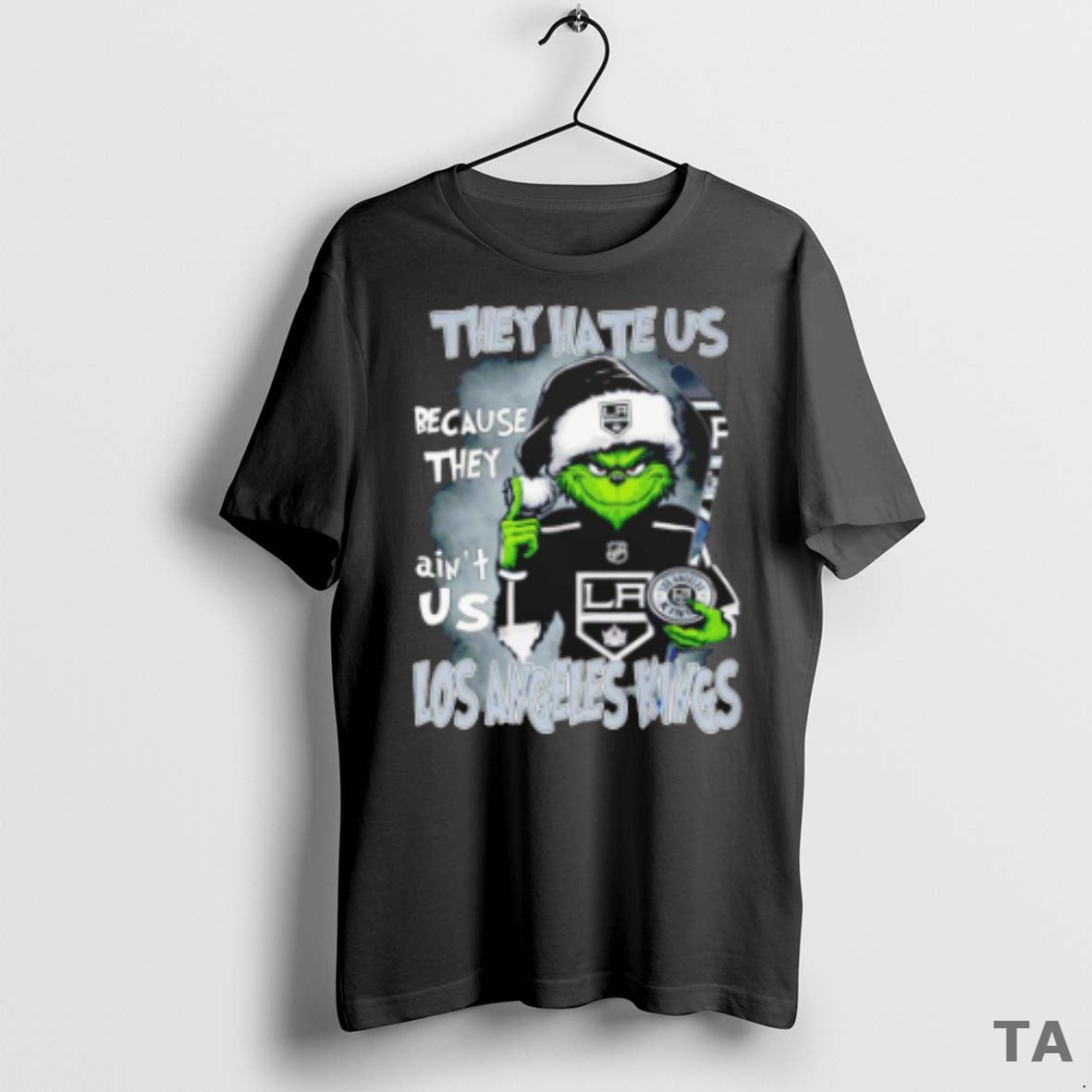 Top The Grinch They Hate Us Because They Aint Us Los Angeles Kings T-Shirts, Hoodie, Sweatshirt | InkRitualCo.com