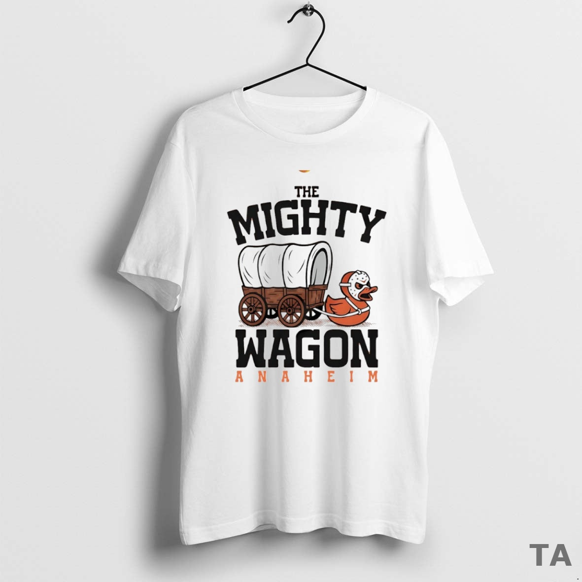 Top The Mighty Wagon Anaheim Ducks Circle T Shirt Sweater Hoodie, Sweatshirt | InkRitualCo.com