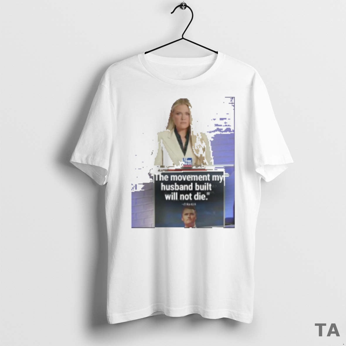 Top The Movement My Husband Built Will Not Die Erika Kirk Charlie 1993 2025 T-Shirts, Hoodie, Sweatshirt | InkRitualCo.com