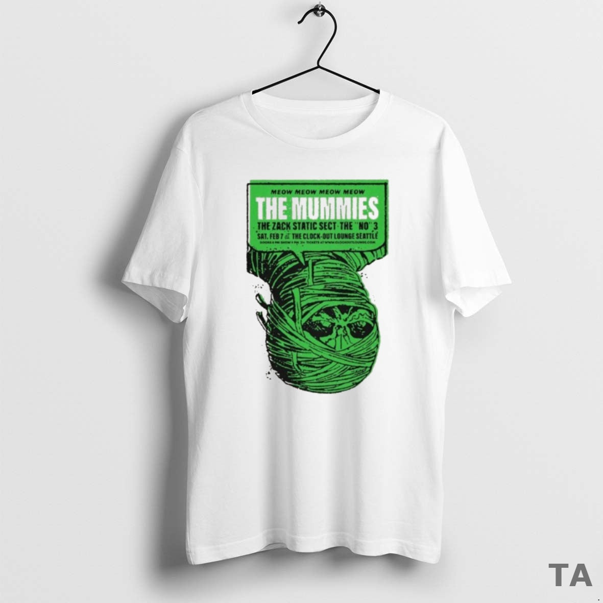 Top The Mummies February 7 2026 At Clock Out Lounge In Seattle Wa T-Shirts, Hoodie, Sweatshirt | InkRitualCo.com