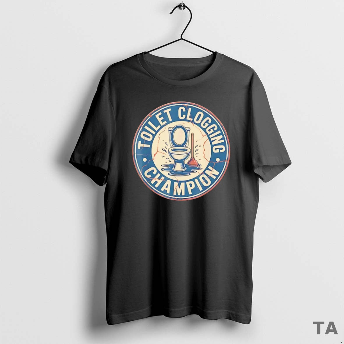 Top Toilet Clogging Champion Retro T Shirt Sweater Hoodie, Sweatshirt | InkRitualCo.com