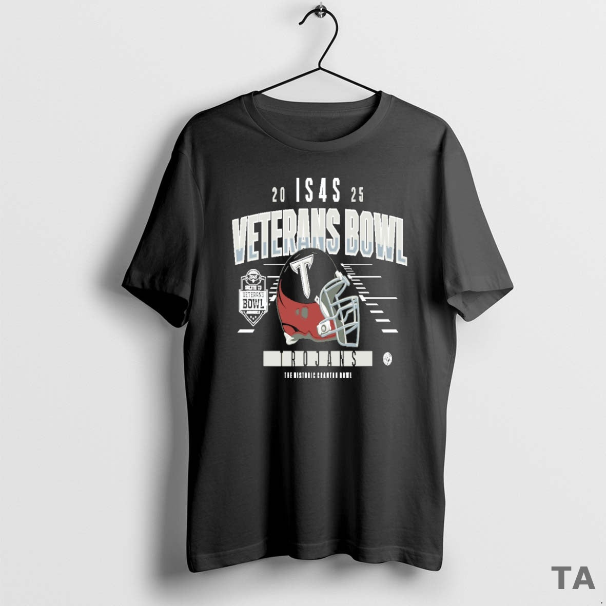 Top Troy Trojans 2025 Is4s Salute To Veterans Bowl Helmet T Shirt Sweater Hoodie, Sweatshirt | InkRitualCo.com