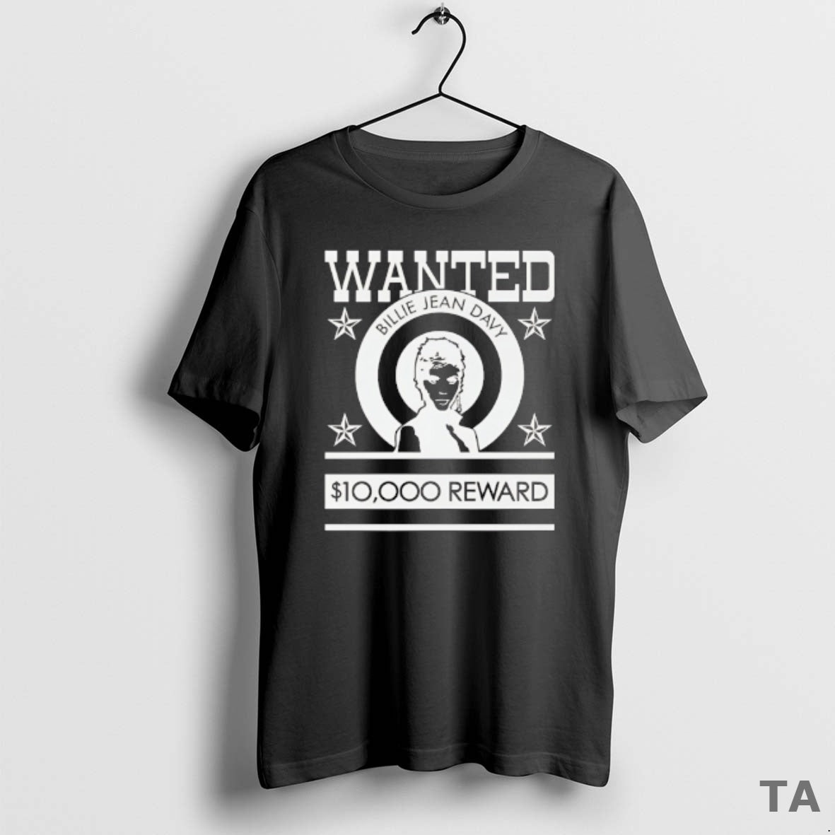 Top Wanted Billie Jean Davy 10000 Dollar Reward T Shirt Sweater Hoodie, Sweatshirt | InkRitualCo.com