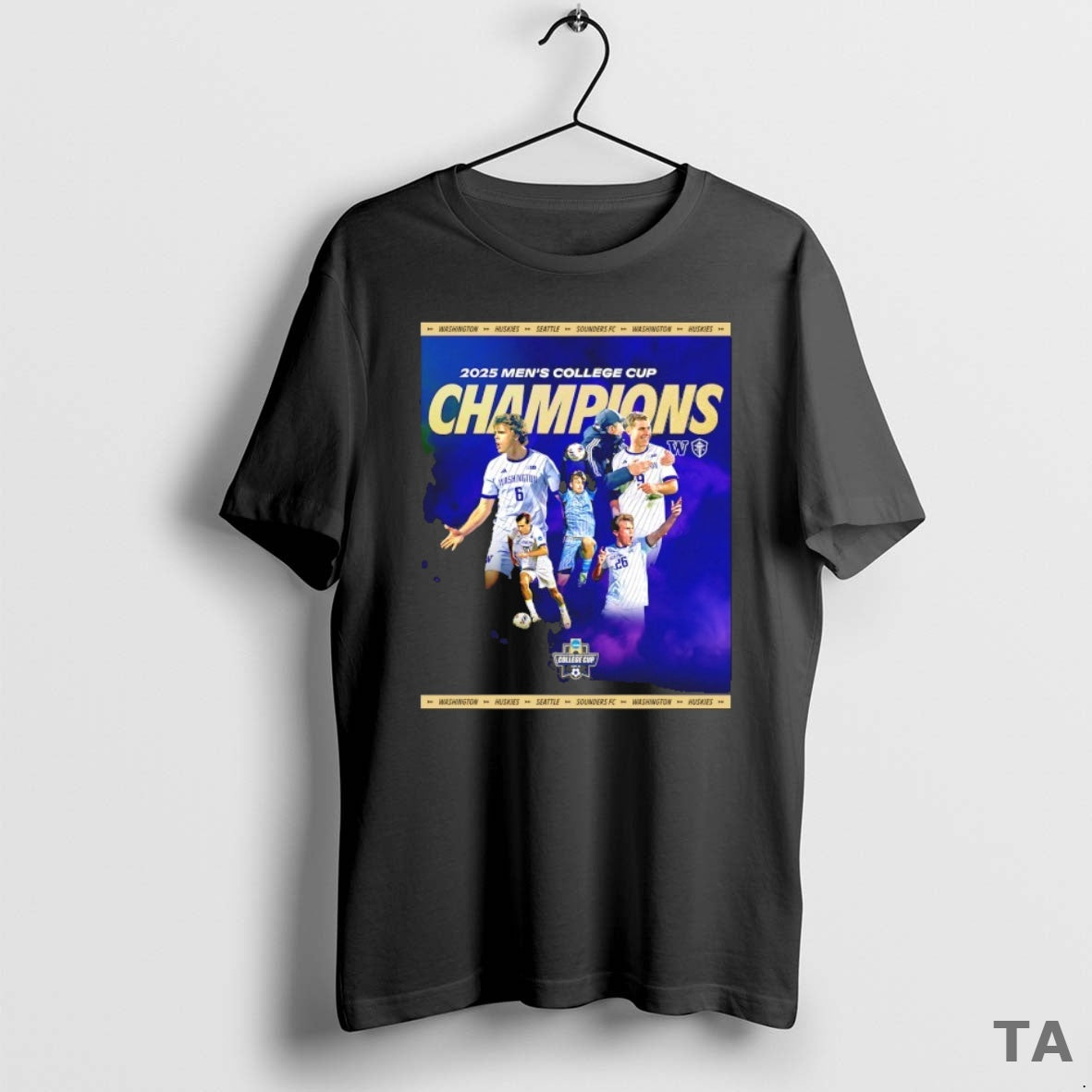 Top Washington Huskies 2025 Mens College Cup Champions T Shirt Sweater Hoodie, Sweatshirt | InkRitualCo.com
