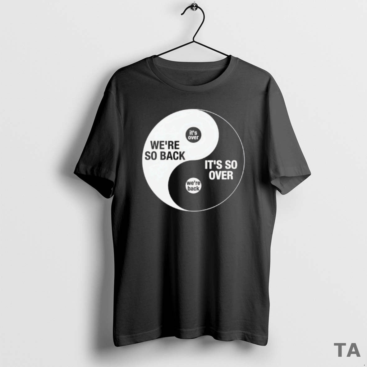 Top Were So Back Its So Over Ying And Yang T Shirt Sweater Hoodie, Sweatshirt | InkRitualCo.com