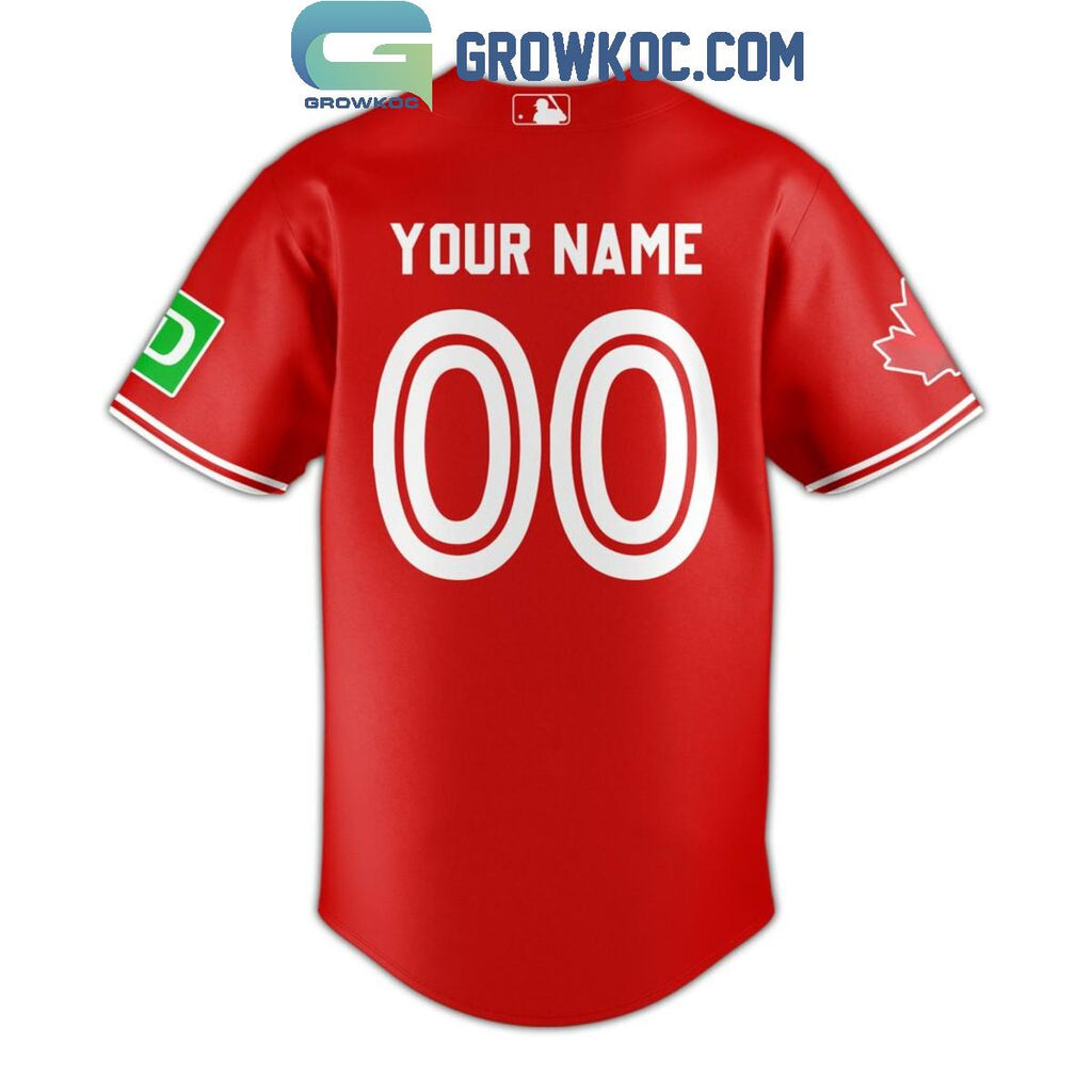 Toronto Blue Jays 2024 Canada Day Personalized Baseball Jersey