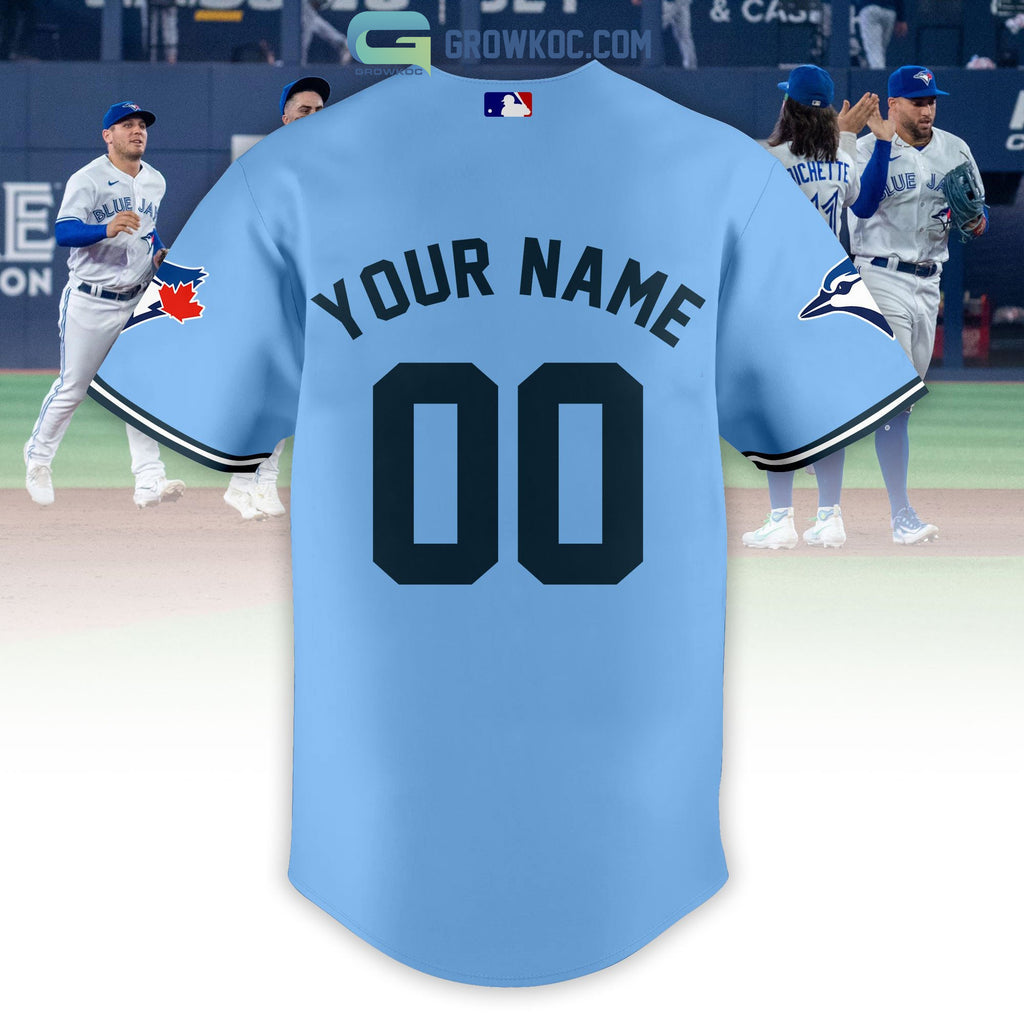 Toronto Blue Jays City Champions With Best Team Light Blue Design Personalized Baseball Jersey
