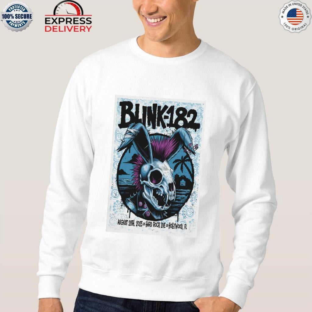 Tour 2025 Hollywood, FL Blink 182 Shirt