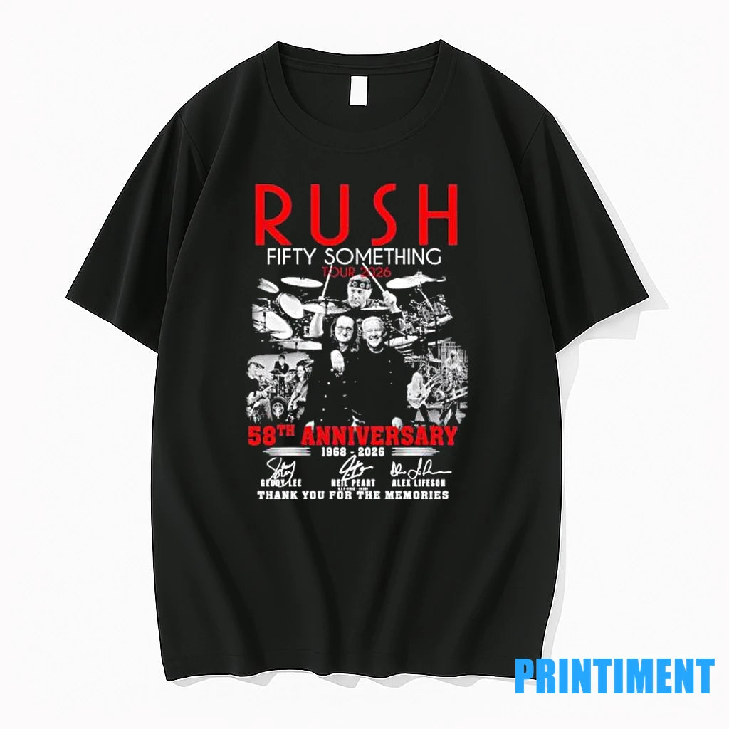 Tour 2026 Rush Fifty Something 58th Anniversary 1968 2026 Thank You For The Memories Tshirts Hoodie, Sweatshirt
