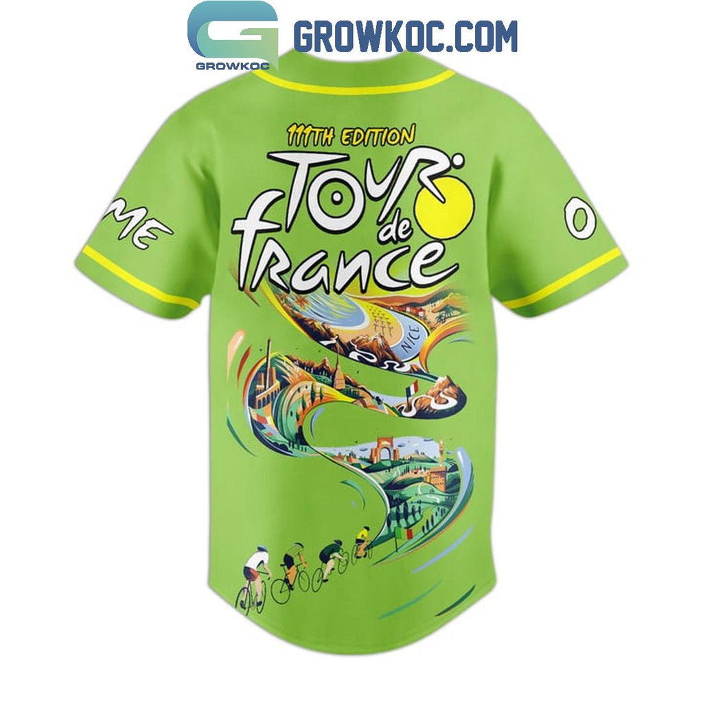 Tour De France 111th Personalized Baseball Jersey