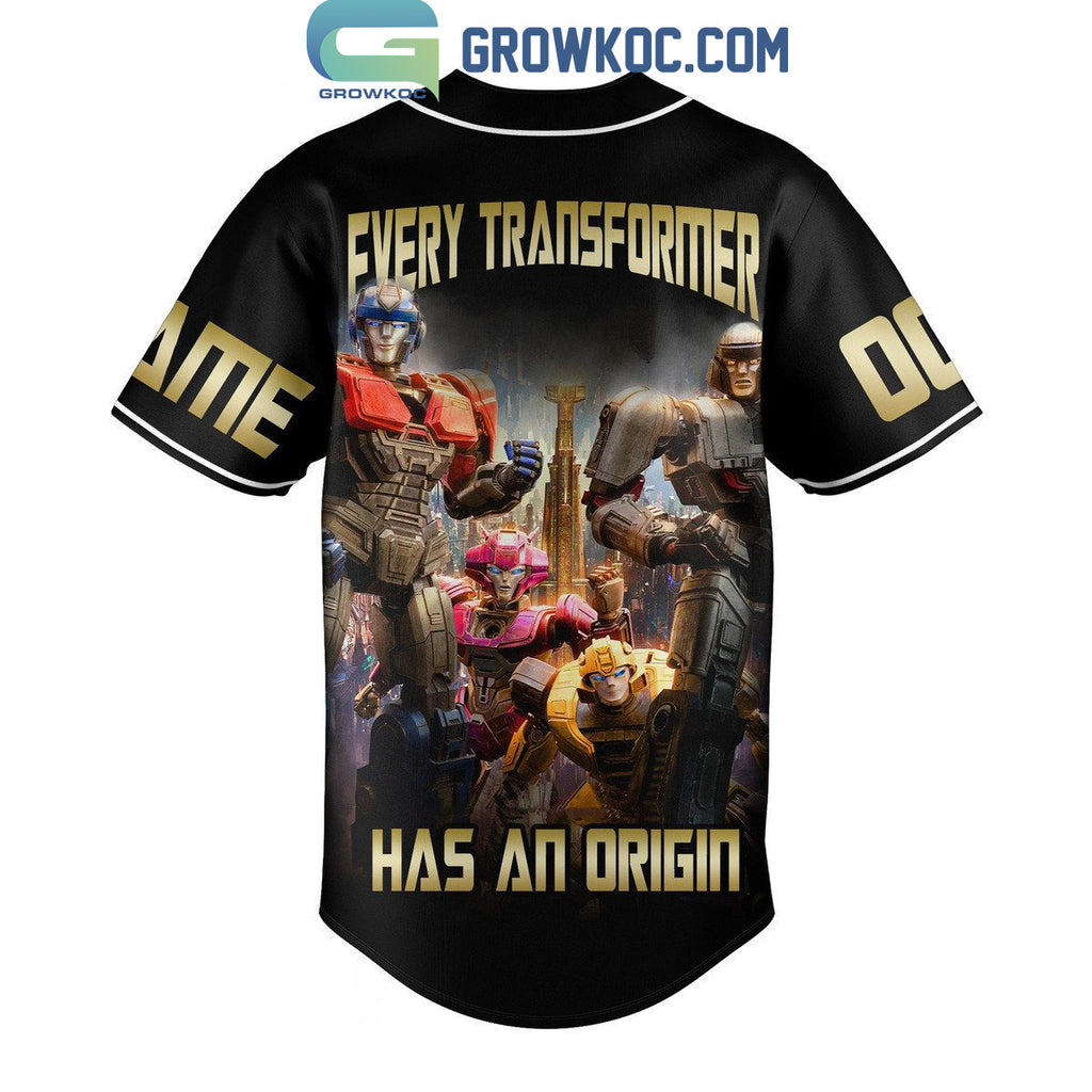 Transformers One Every Transformers Has An Origin Personalized Baseball Jersey
