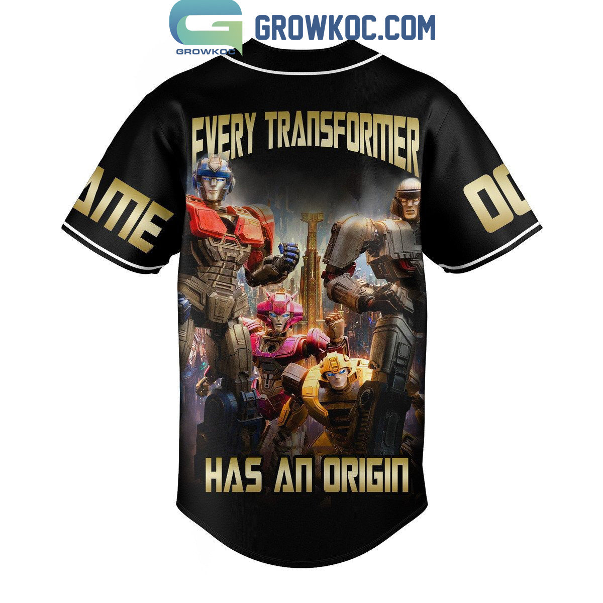 Transformers One Every Transformers Has An Origin Personalized Baseball Jersey