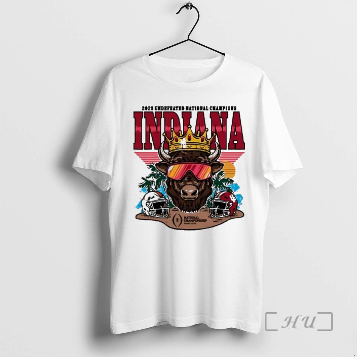 Trending 2025 Undefeated National Champions Indiana National Championship The King T-Shirts, Hoodie, Sweatshirt
