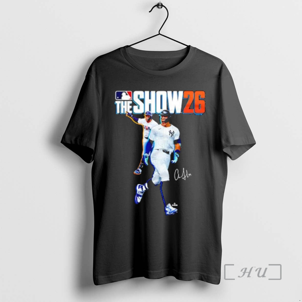 Trending Aaron Judge Mlb The Show 26 Signature Graphic T-Shirts, Hoodie, Sweatshirt | InkRitualCo.com